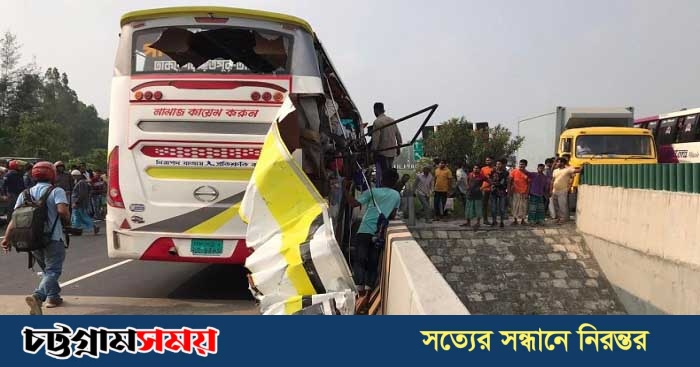 ঢাকা-মাওয়া এক্সপ্রেসওয়েতে বাস-ট্রাক সংঘর্ষ, নিহত ৬