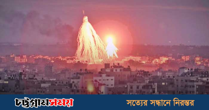 ফিলিস্তিনে নিষিদ্ধ ফসফরাস বোমা ফেলছে ইসরায়েল