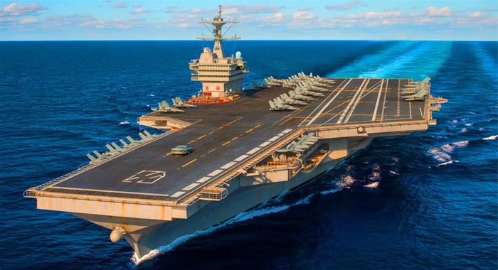 যুদ্ধের মাঝপথে ফিরে গেলো বৃহত্তম মার্কিন রণতরী